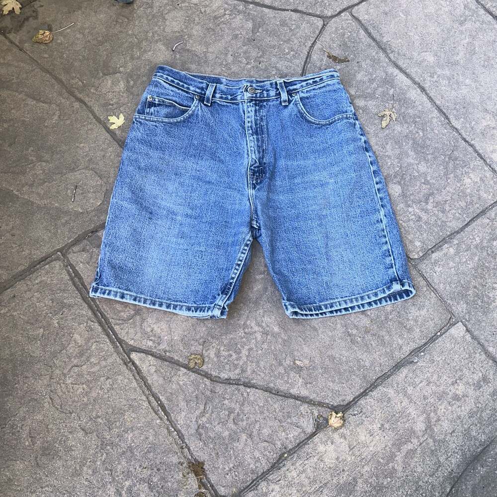 Vintage Faded Glory Relaxed Fit Denim Jorts Jean Shorts 32 in